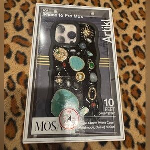 NIP Artikl Mosaic Charm Gemstone Phone Case for iPhone 16 Pro Max